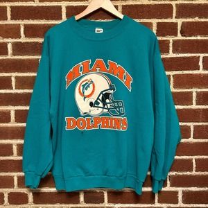 Vintage 90s Miami Dolphins Sweatshirt / VTG NFL / Made in USA